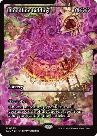 FOIL Bloodline Bidding (Showcase) (ECL-385) - Lorwyn Eclipsed - Magic The Gathering