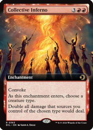 Collective Inferno (Extended Art) (ECL-363) - Lorwyn Eclipsed - Magic The Gathering