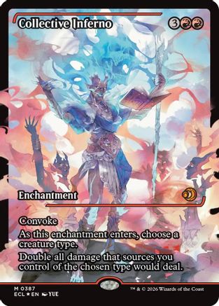 FOIL Collective Inferno (Showcase) (ECL-387) - Lorwyn Eclipsed - Magic The Gathering