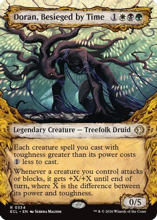 Doran, Besieged by Time (Showcase) (ECL-334) - Lorwyn Eclipsed - Magic The Gathering