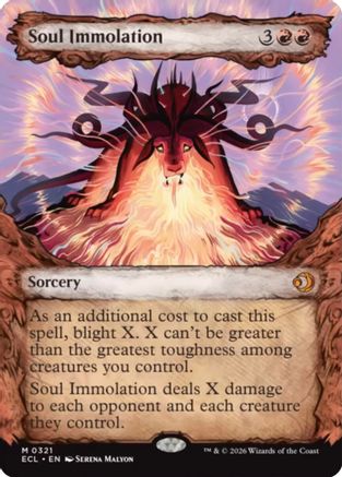 FOIL Soul Immolation (Showcase) (ECL-321) - Lorwyn Eclipsed - Magic The Gathering