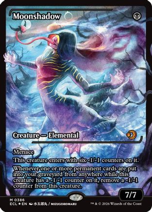 FOIL Moonshadow (0386) (Showcase) (ECL-386) - Lorwyn Eclipsed - Magic The Gathering