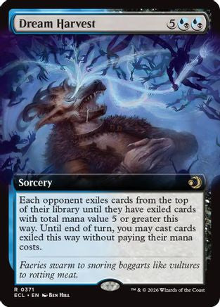FOIL Dream Harvest (Extended Art) (ECL-371) - Lorwyn Eclipsed - Magic The Gathering
