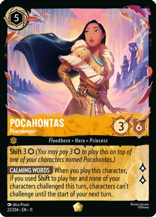 Pocahontas - Peacekeeper (22/204) - Winterspell COLD FOIL