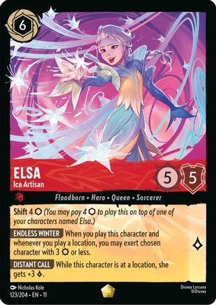Elsa - Ice Artisan (123/204) - Winterspell COLD FOIL