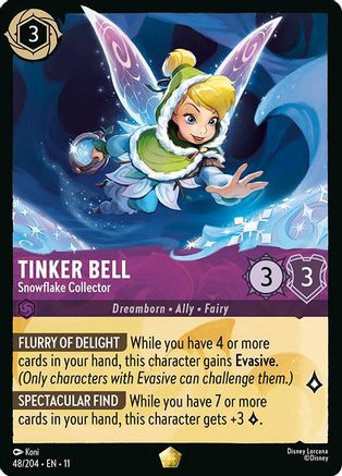Tinker Bell - Snowflake Collector (48/204) - Winterspell COLD FOIL