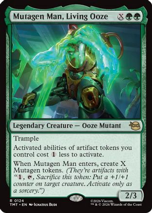 Mutagen Man, Living Ooze (TMT-124) - Teenage Mutant Ninja Turtles - Magic The Gathering