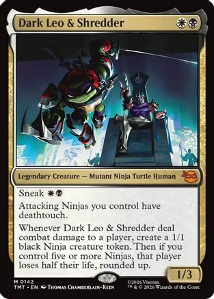 Dark Leo & Shredder (TMT-142) - Teenage Mutant Ninja Turtles - Magic The Gathering