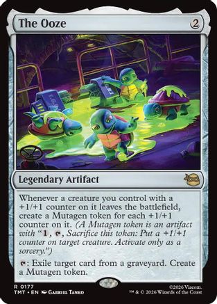 FOIL The Ooze (TMT-177) - Teenage Mutant Ninja Turtles - Magic The Gathering