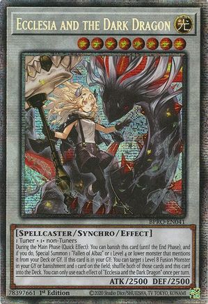 STARLIGHT RARE Ecclesia and the Dark Dragon (Starlight Rare) (BPRO-EN041) - Burst Protocol 1st Edition
