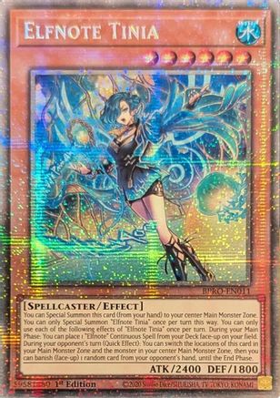 STARLIGHT RARE Elfnote Tinia (Starlight Rare) (BPRO-EN011) - Burst Protocol 1st Edition