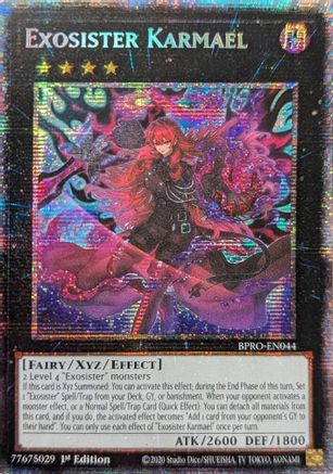 STARLIGHT RARE Exosister Karmael (Starlight Rare) (BPRO-EN044) - Burst Protocol 1st Edition