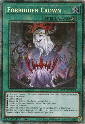 STARLIGHT RARE Forbidden Crown (Starlight Rare) (BPRO-EN067) - Burst Protocol 1st Edition