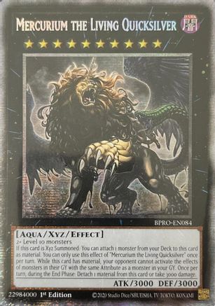 STARLIGHT RARE Mercurium the Living Quicksilver (Starlight Rare) (BPRO-EN084) - Burst Protocol 1st Edition