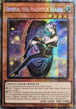 STARLIGHT RARE Spenta, the Magistus Sealer (Starlight Rare) (BPRO-EN098) - Burst Protocol 1st Edition