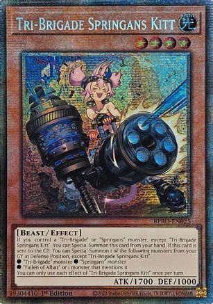 STARLIGHT RARE Tri-Brigade Springans Kitt (Starlight Rare) (BPRO-EN025) - Burst Protocol 1st Edition