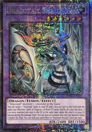STARLIGHT RARE Dracotail Shaulas (Starlight Rare) (BPRO-EN037) - Burst Protocol 1st Edition