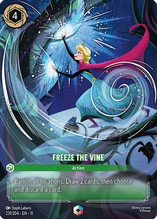 Freeze the Vine (Enchanted) (231/204) - Winterspell HOLOFOIL