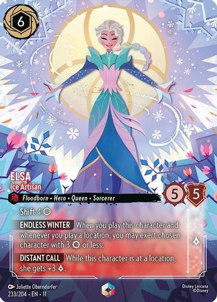 Elsa - Ice Artisan (Enchanted) (233/204) - Winterspell HOLOFOIL
