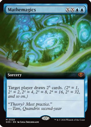 Mathemagics (Extended Art) (SOS-320) - Secrets of Strixhaven - Magic The Gathering