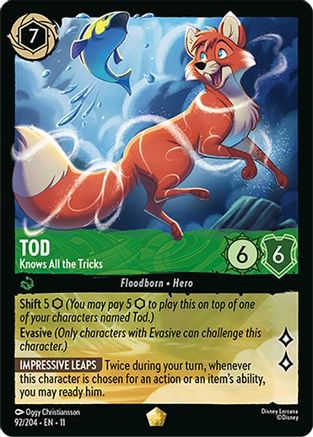 Tod - Knows All the Tricks (92/204) - Winterspell COLD FOIL
