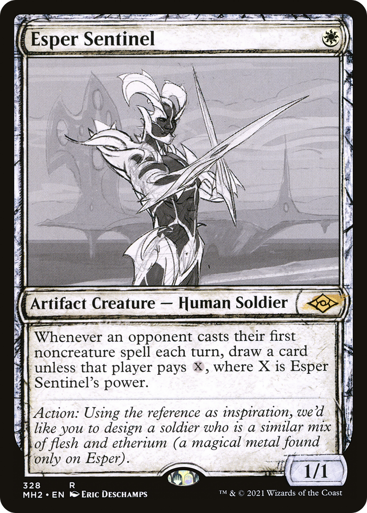 Esper Sentinel (Showcase) (MH2-328) - Modern Horizons 2 - Magic The Gathering