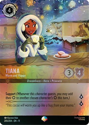 Tiana - Warm and Happy (Epic) (205/204) - Winterspell HOLOFOIL