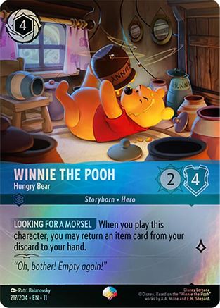 Winnie the Pooh - Hungry Bear (Epic) (217/204) - Winterspell HOLOFOIL