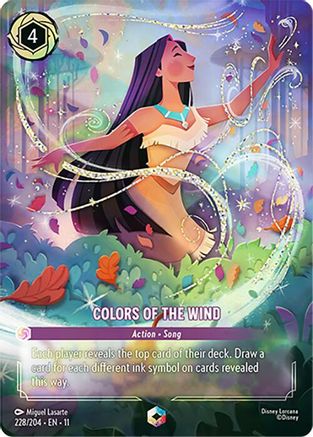 Colors of the Wind (Enchanted) (228/204) - Winterspell HOLOFOIL