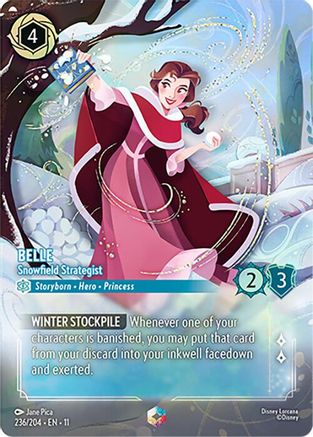 Belle - Snowfield Strategist (Enchanted) (236/204) - Winterspell HOLOFOIL