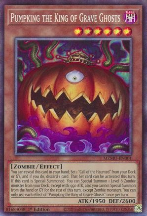 COLLECTOR'S RARE Pumpking the King of Grave Ghosts (Collector's Rare) (MZMU-EN001) - Maze of Muertos 1st Edition