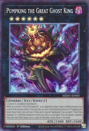 COLLECTOR'S RARE Pumpking the Great Ghost King (Collector's Rare) (MZMU-EN005) - Maze of Muertos 1st Edition