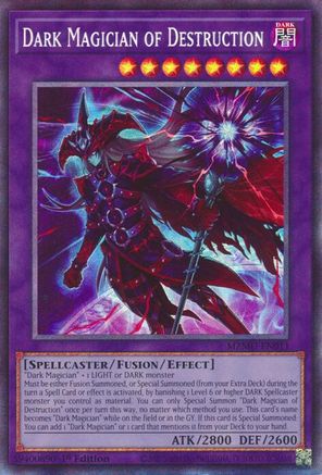 COLLECTOR'S RARE Dark Magician of Destruction (Collector's Rare) (MZMU-EN011) - Maze of Muertos 1st Edition