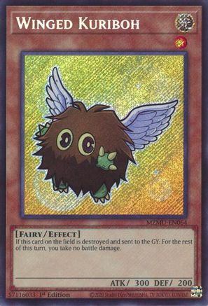 SECRET RARE Winged Kuriboh (MZMU-EN064) - Maze of Muertos 1st Edition