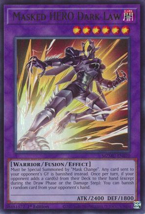 ULTRA RARE Masked HERO Dark Law (MZMU-EN070) - Maze of Muertos 1st Edition