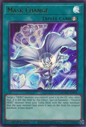 ULTRA RARE Mask Change (MZMU-EN071) - Maze of Muertos 1st Edition