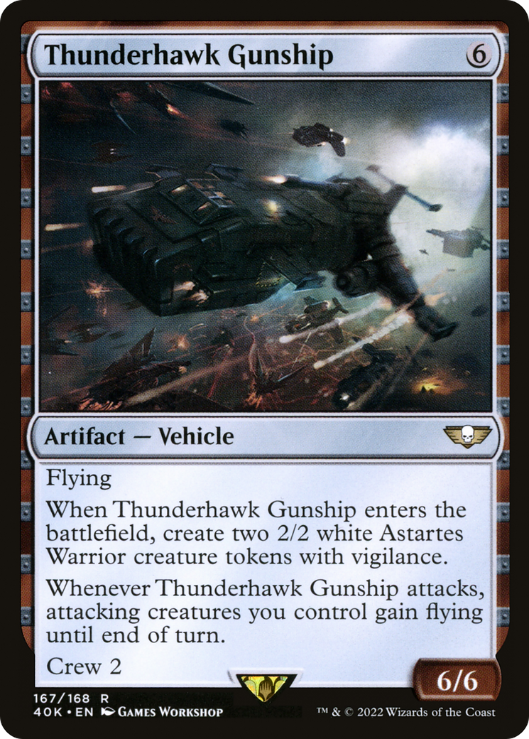 Thunderhawk Gunship (40K-167) - Warhammer 40,000 Commander - Magic The Gathering