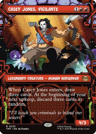 Casey Jones, Vigilante (0235) (Showcase) (TMT-235) - Teenage Mutant Ninja Turtles - Magic The Gathering