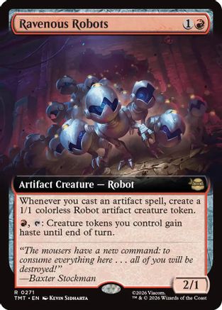 Ravenous Robots (Extended Art) (TMT-271) - Teenage Mutant Ninja Turtles - Magic The Gathering