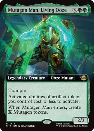 Mutagen Man, Living Ooze (Extended Art) (TMT-273) - Teenage Mutant Ninja Turtles - Magic The Gathering