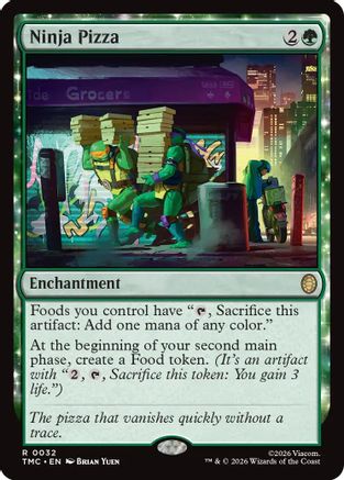 Ninja Pizza (TMC-032) - Commander: Teenage Mutant Ninja Turtles - Magic The Gathering