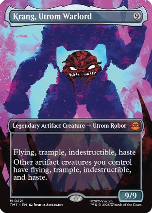 Krang, Utrom Warlord (Borderless) (TMT-221) - Teenage Mutant Ninja Turtles - Magic The Gathering