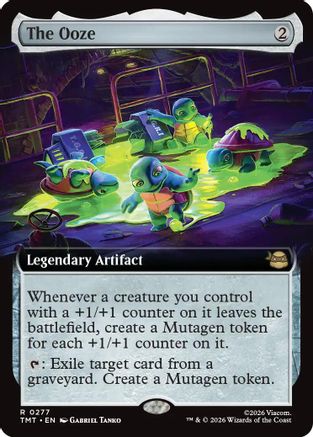 FOIL The Ooze (Extended Art) (TMT-277) - Teenage Mutant Ninja Turtles - Magic The Gathering