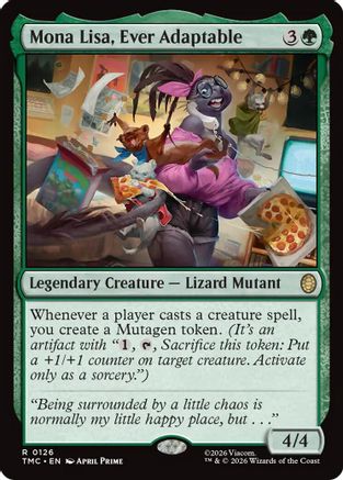 Mona Lisa, Ever Adaptable (TMC-126) - Commander: Teenage Mutant Ninja Turtles - Magic The Gathering