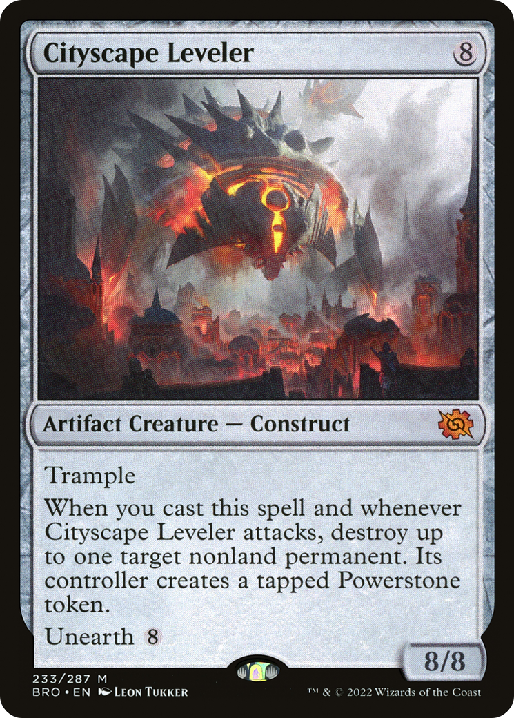 FOIL Cityscape Leveler (BRO-233) - The Brothers' War - Magic The Gathering