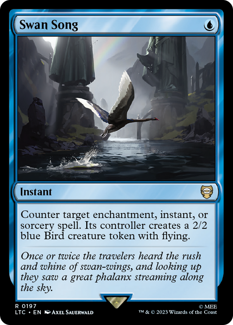 Swan Song (LTC-197) - Tales of Middle-earth Commander - Magic The Gathering