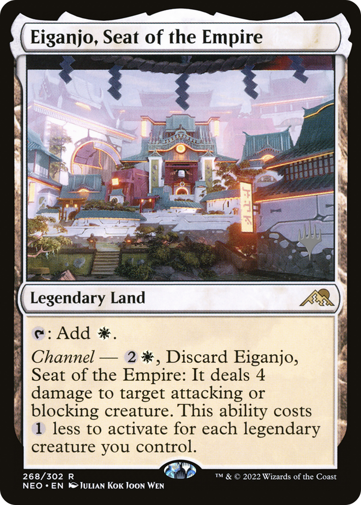 Eiganjo, Seat of the Empire (PPNEO-268P) - Kamigawa: Neon Dynasty Promos - Magic The Gathering