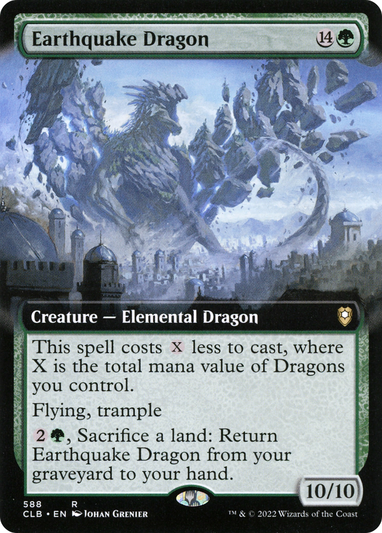 Earthquake Dragon (Extended Art) (CLB-588) - Commander Legends: Battle for Baldur's Gate - Magic The Gathering