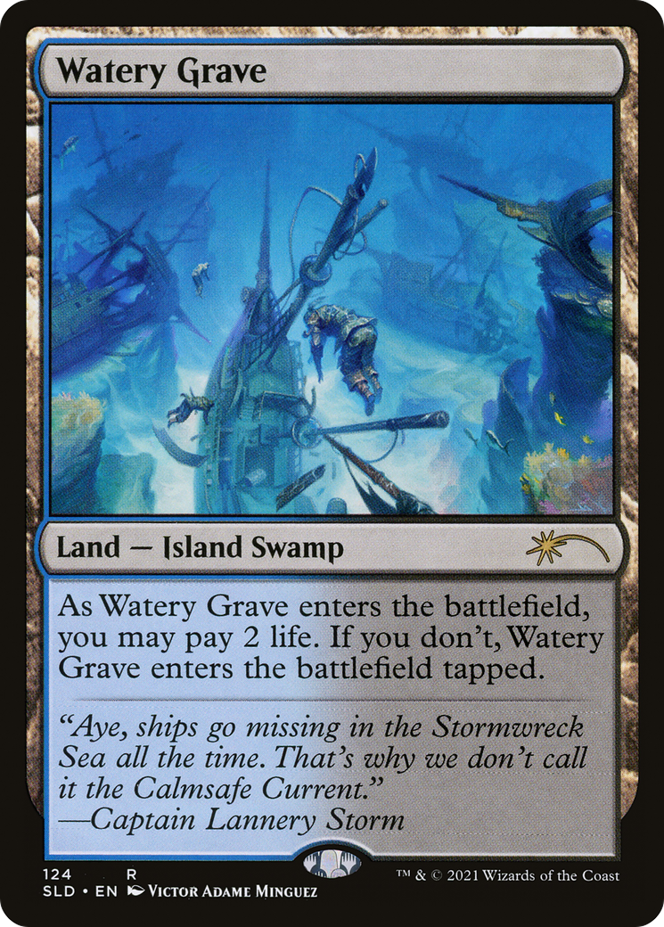 Watery Grave (SLD-124) - Secret Lair Drop - Magic The Gathering