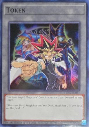 SUPER RARE Token: Yami Yugi & Magicians Combination (TKN4-EN037) - Burst Protocol Unlimited